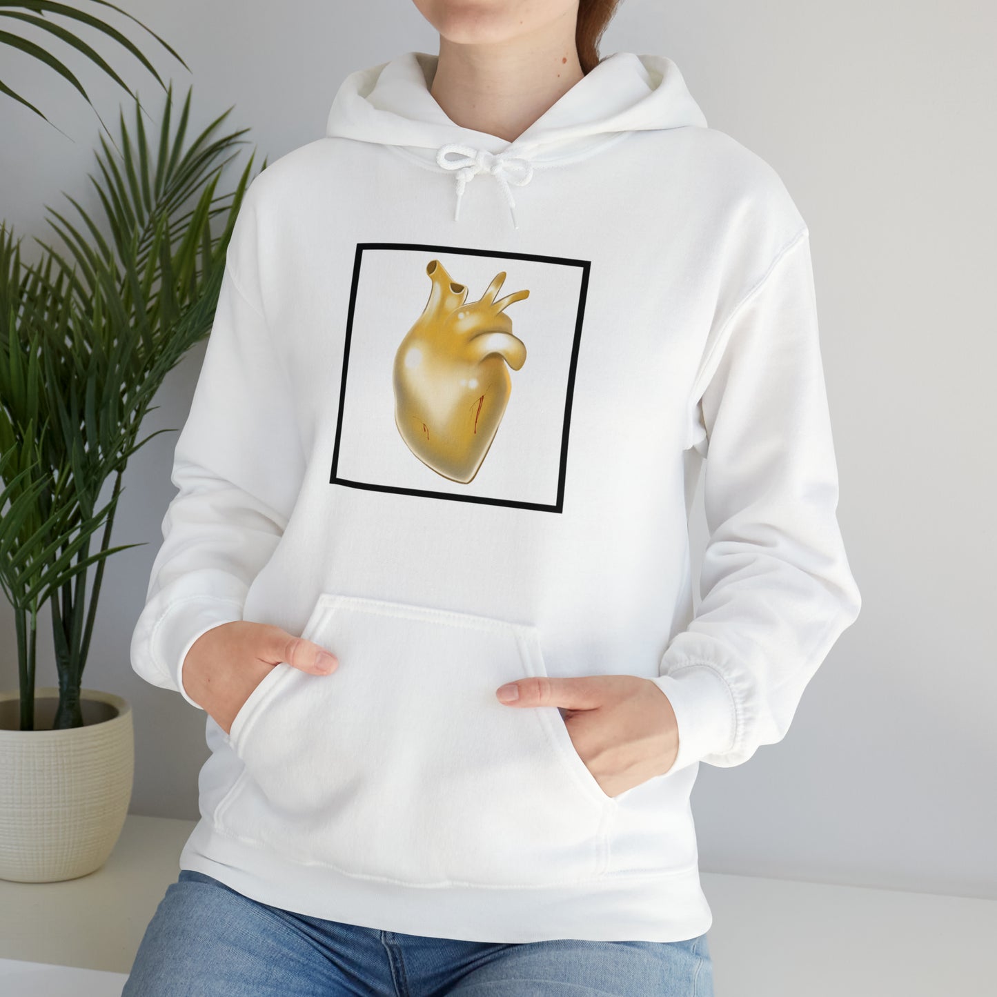 Unisex Heavy Blend™ “Bleeding heart of gold” Hooded Sweatshirt