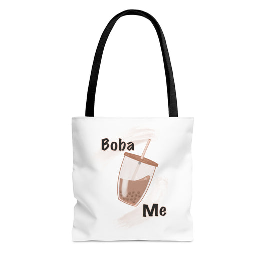 “Boba Me” Tote Bag (AOP)