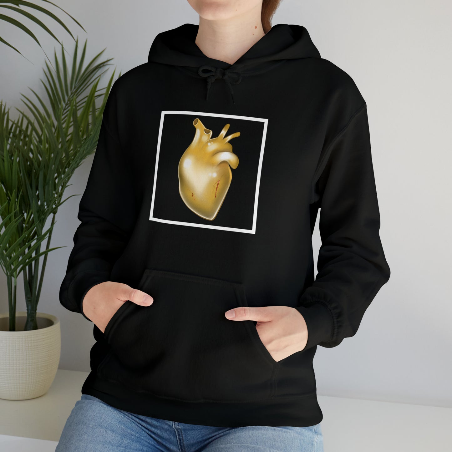 Unisex Heavy Blend™ “Bleeding heart of gold” Hooded Sweatshirt