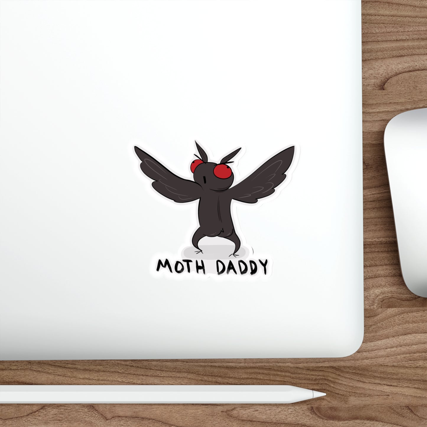 “Moth Daddy” Die-Cut Stickers