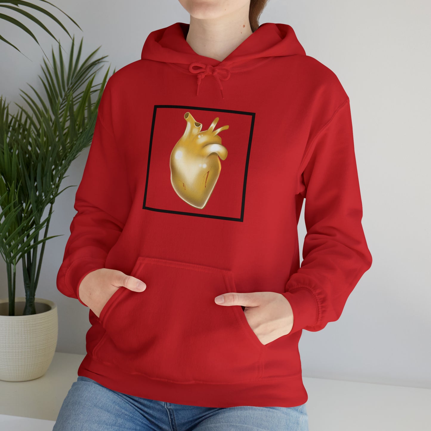 Unisex Heavy Blend™ “Bleeding heart of gold” Hooded Sweatshirt