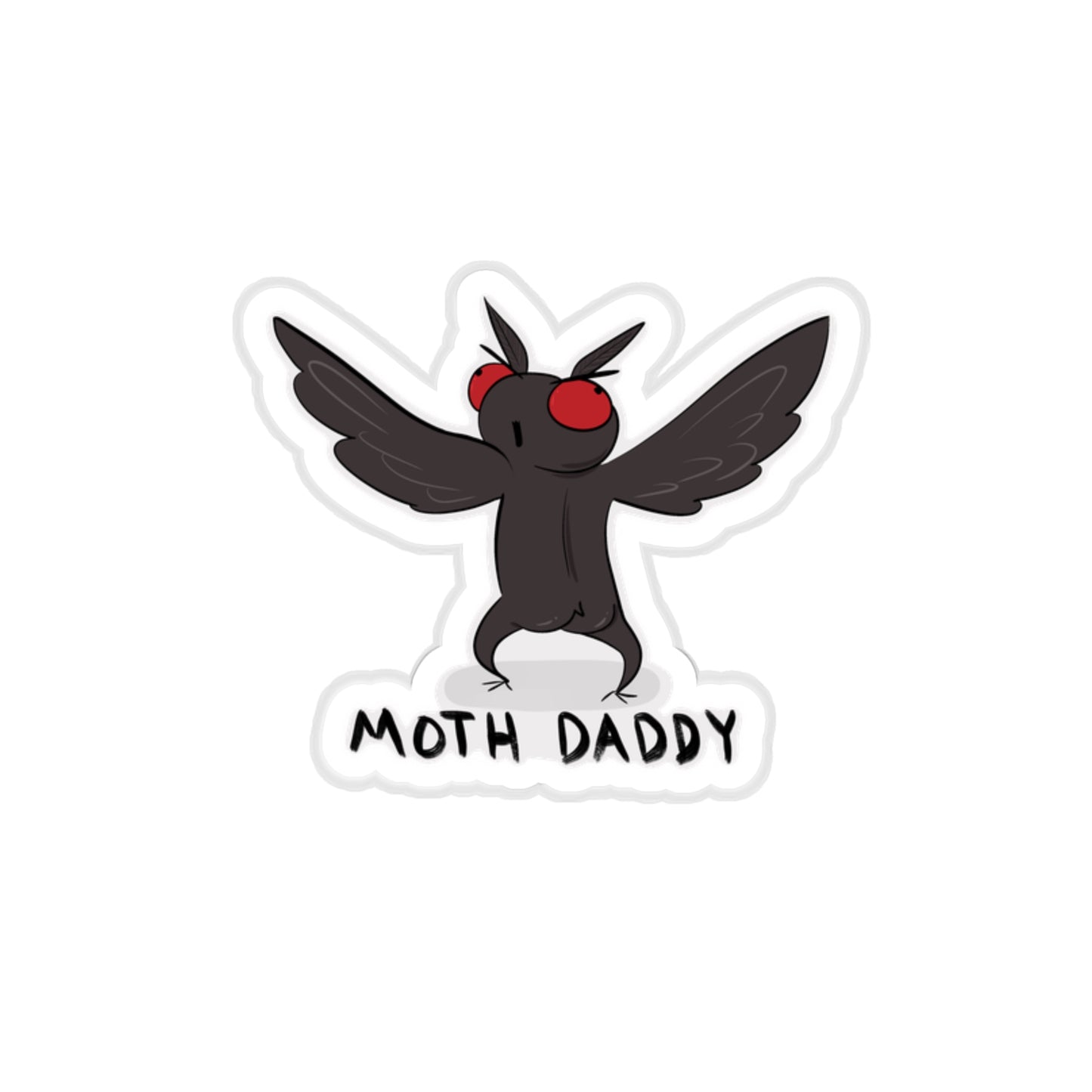 “Moth Daddy” Die-Cut Stickers