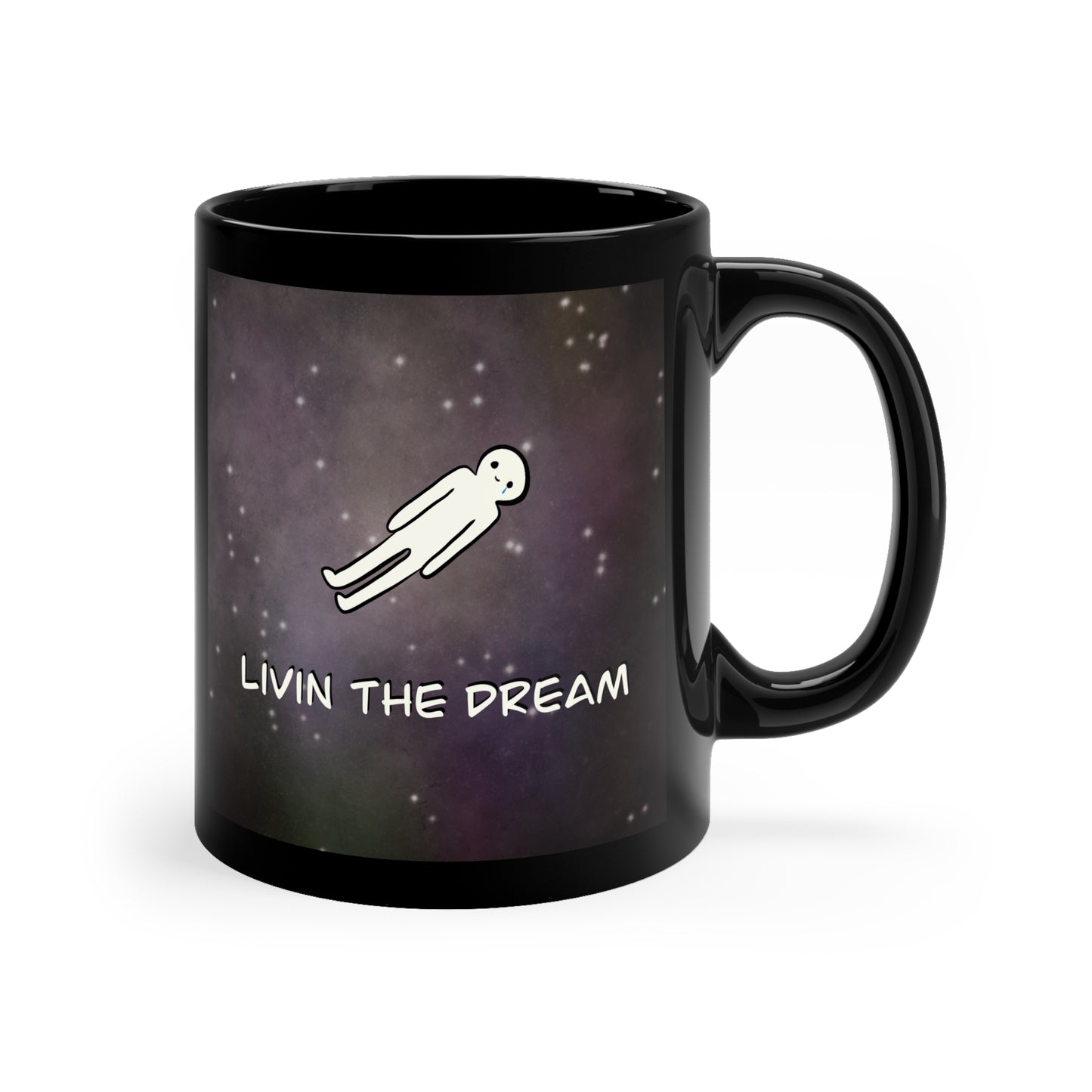 11oz “Livin The Dream” Black Mug